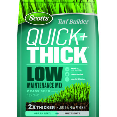 Mélange de semences de gazon à faible entretien Scotts® Turf Builder® Quick + ThickMD